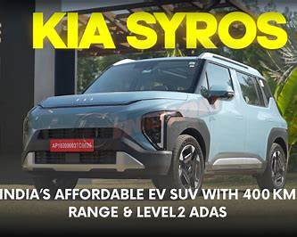 Kia Syros EV 2026: Affordable Electric SUV Promising Modern Design, Long Range, Smart Tech, And Strong Safety For India Buyers
